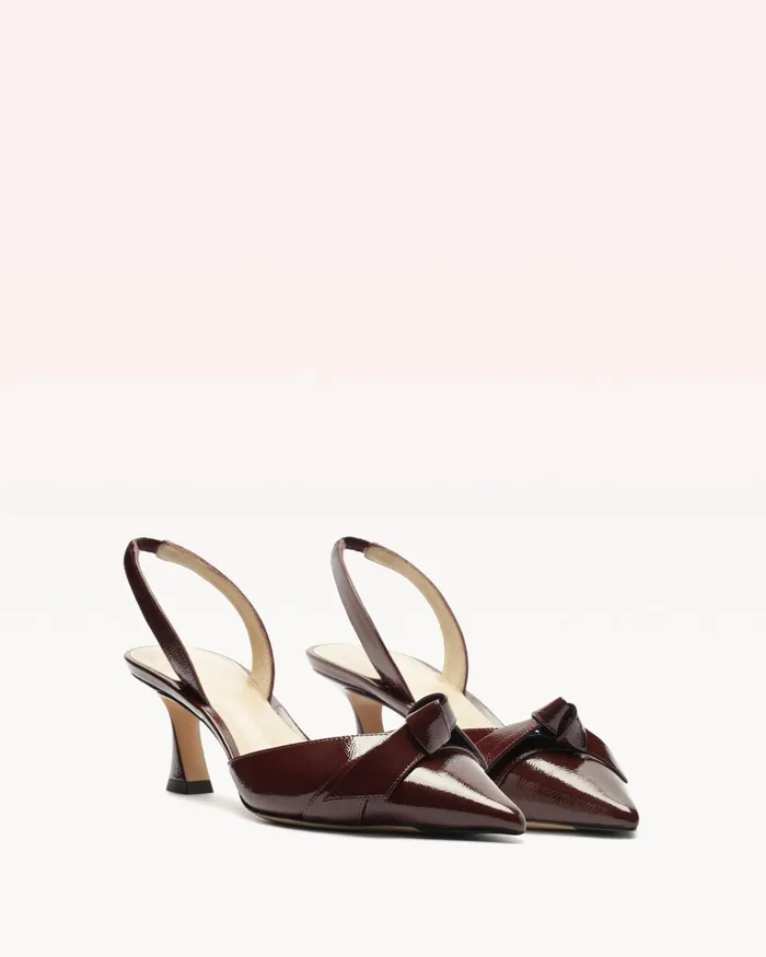 Clarita Bell Slingback 60 Pump Slingback Heels Burgundy Women Alexandre Birman Pumps