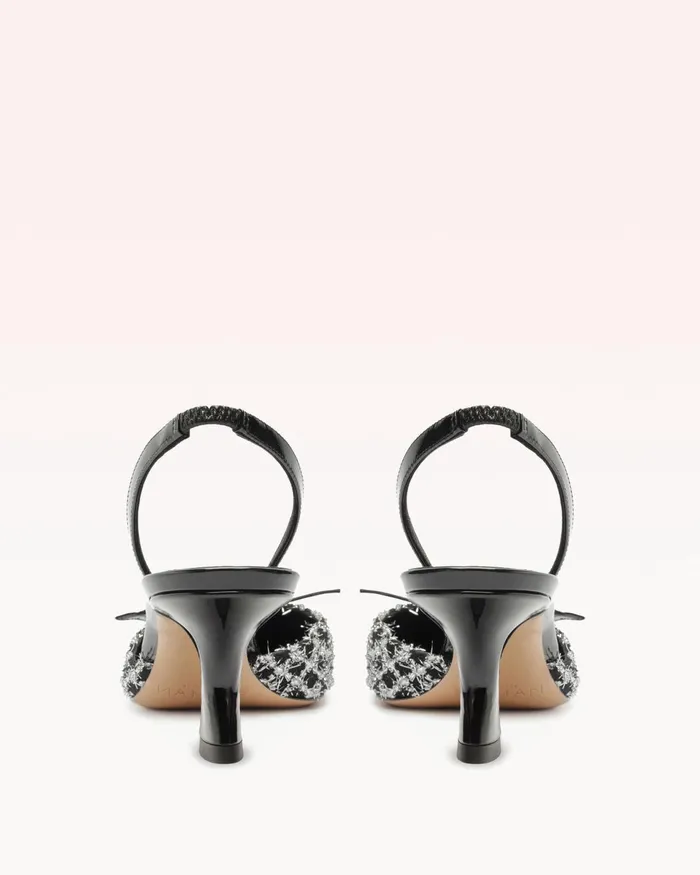 Clarita Bell Slingback 60 Tweed Black Alexandre Birman Clarita Slingback Black Women Alexandre Birman Pumps