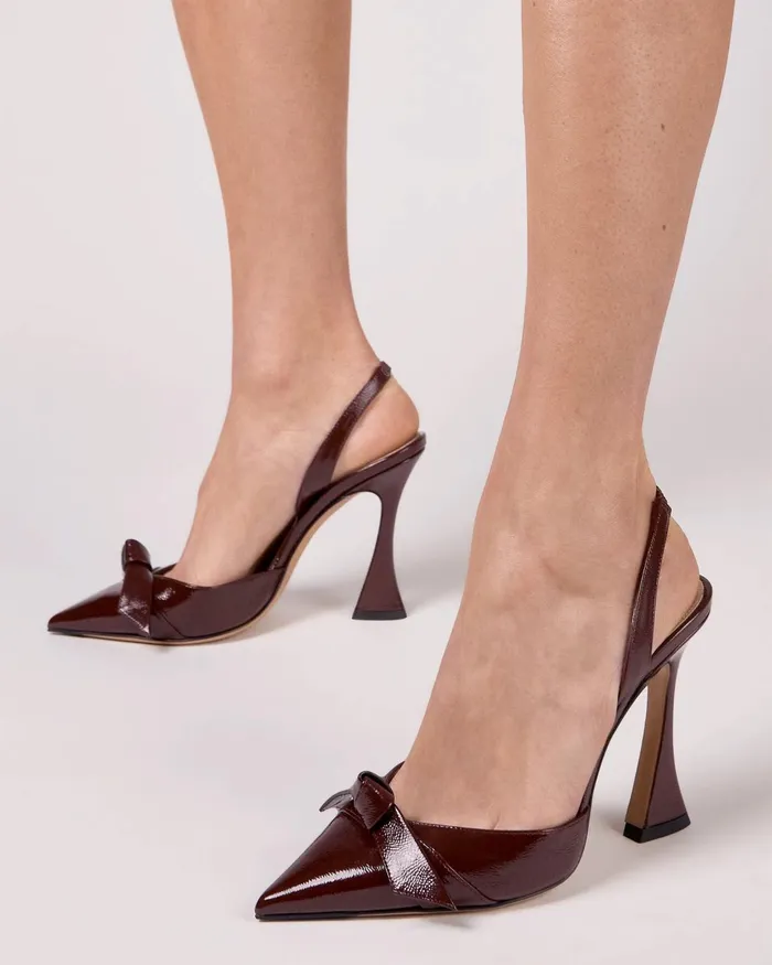 Clarita Bell Slingback 85 Pump Slingback Heels 8211 Burgundy Heels Burgandy Women Alexandre Birman Pumps