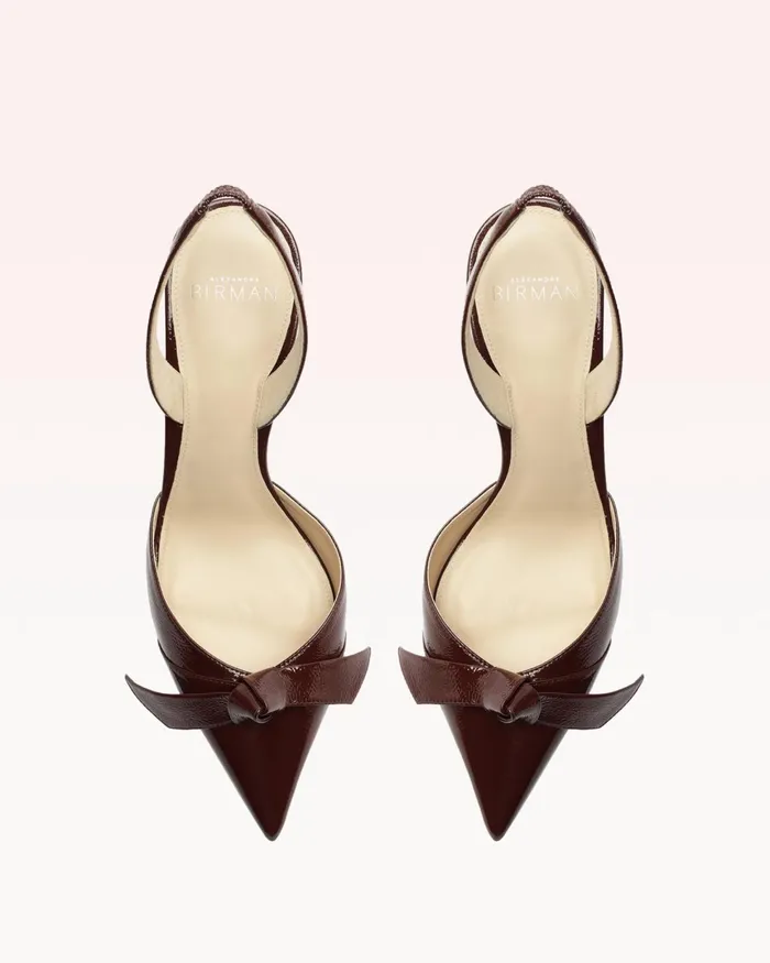 Clarita Bell Slingback 85 Pump Slingback Heels 8211 Burgundy Heels Burgandy Women Alexandre Birman Pumps