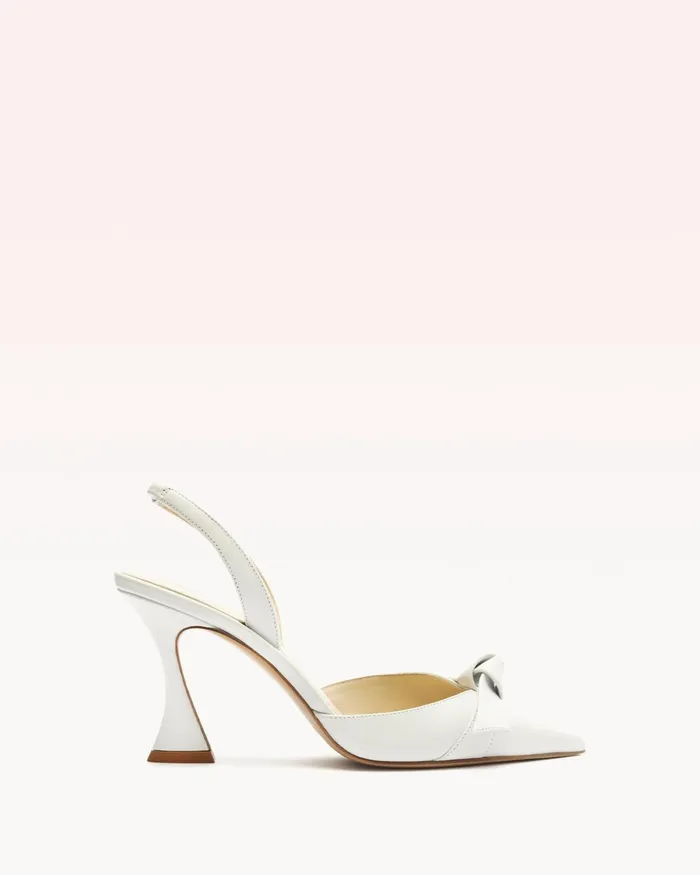 Clarita Bell Slingback 85 White Women Alexandre Birman Pumps