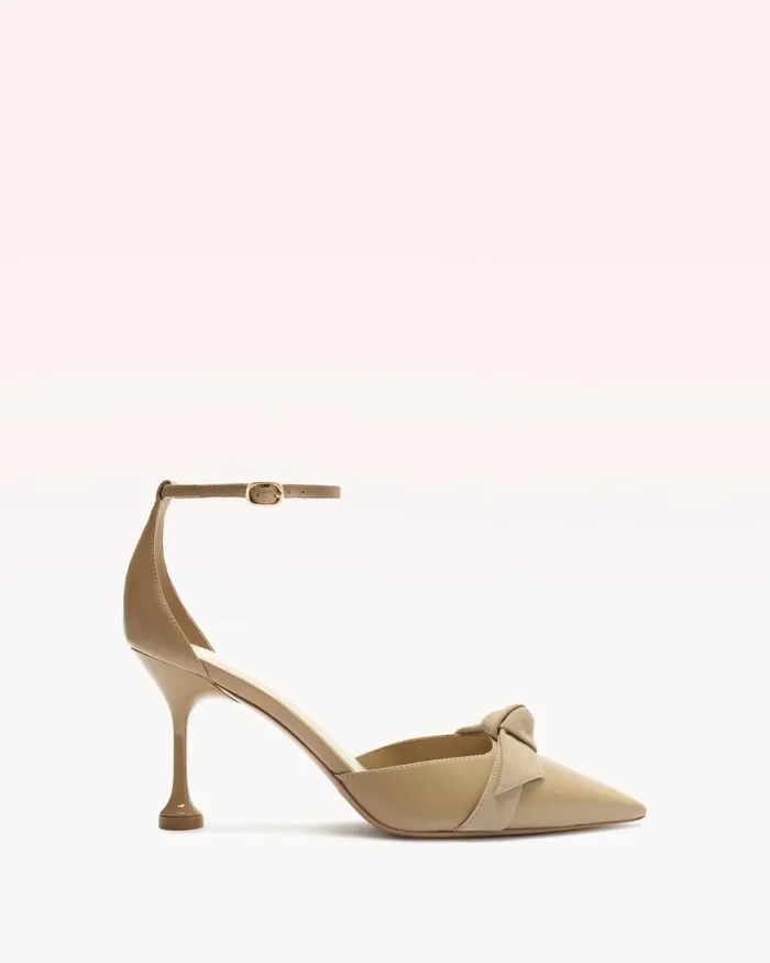 Clarita Flare Pump 85 Semolina Semolina Women Alexandre Birman Pumps