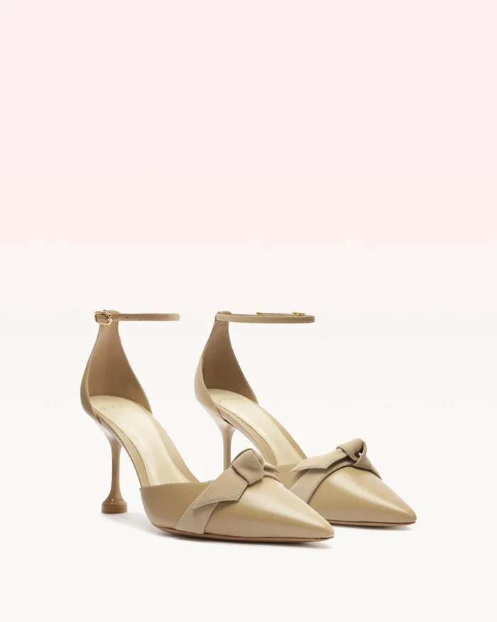 Clarita Flare Pump 85 Semolina Semolina Women Alexandre Birman Pumps