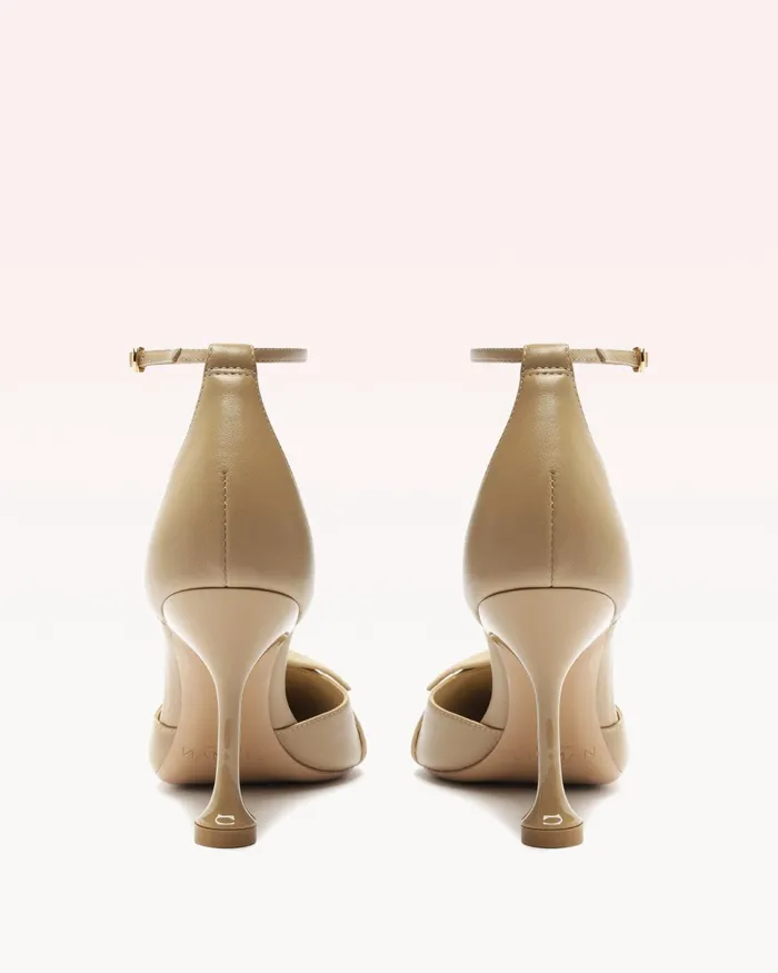 Clarita Flare Pump 85 Semolina Semolina Women Alexandre Birman Pumps