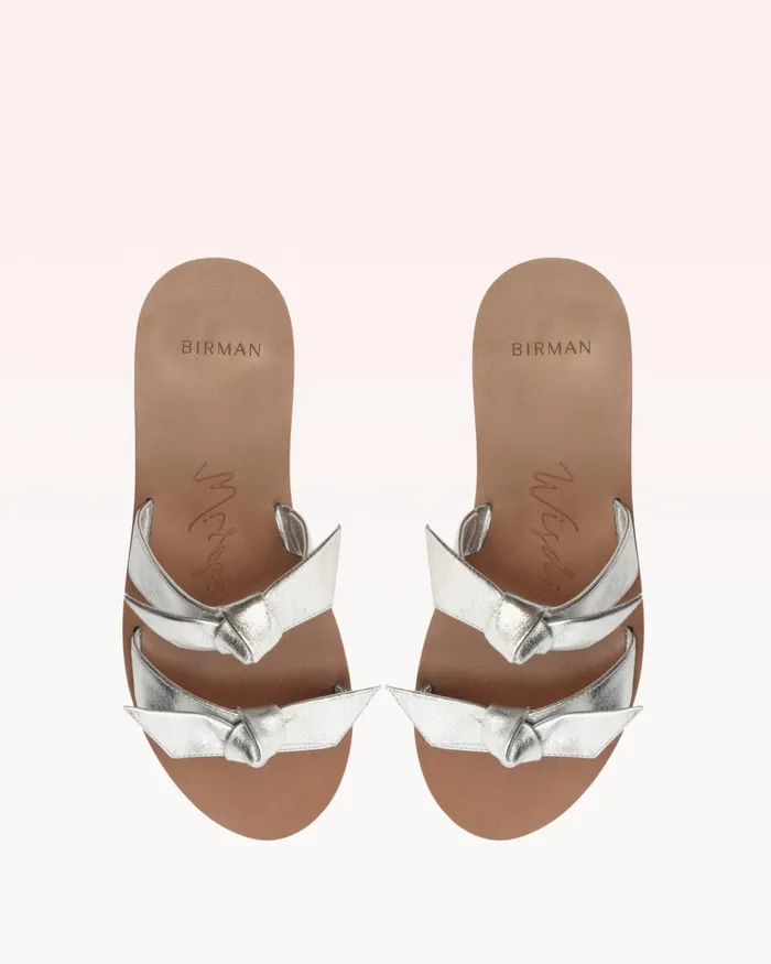 Clarita Holiday Wisdom Silver Women Alexandre Birman Flats