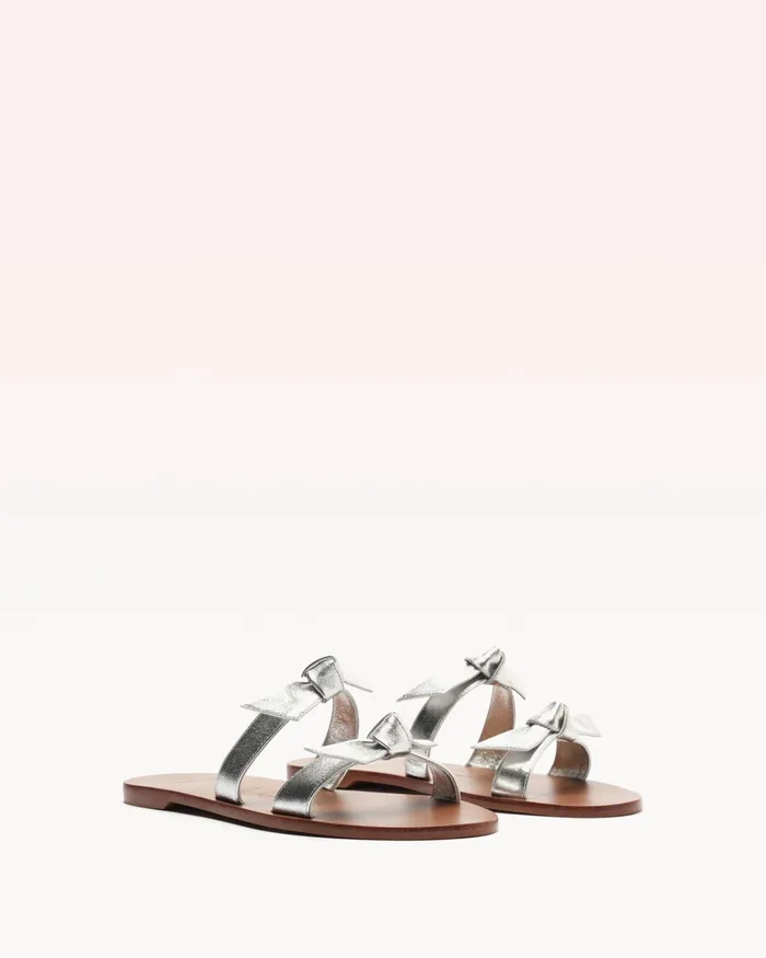 Clarita Holiday Wisdom Silver Women Alexandre Birman Flats