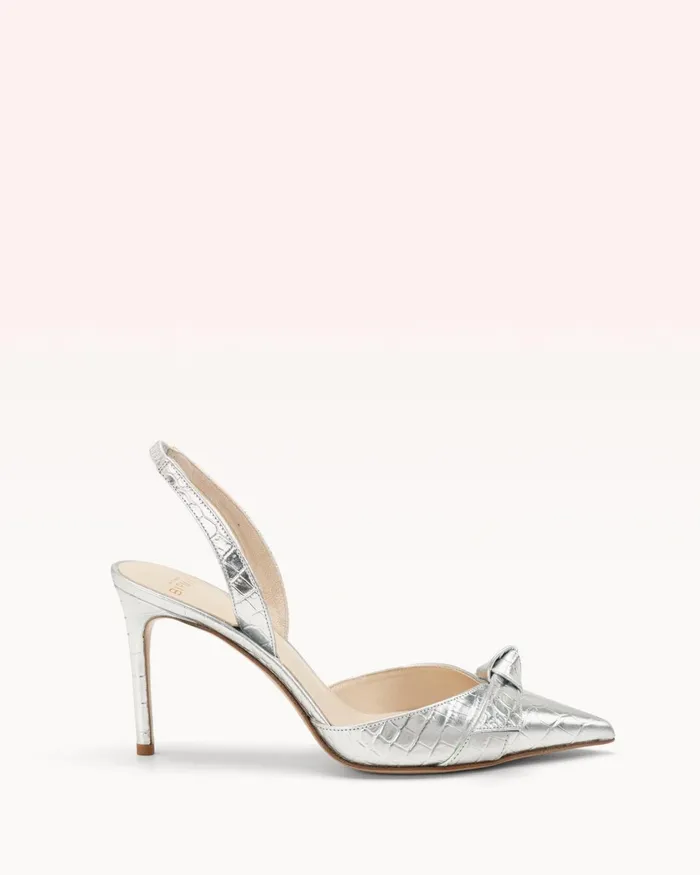 Clarita Slingback 85 Argento Argento Women Alexandre Birman Pumps
