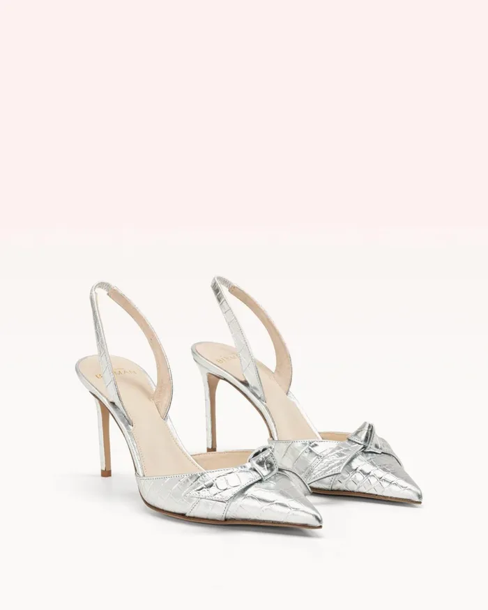 Clarita Slingback 85 Argento Argento Women Alexandre Birman Pumps