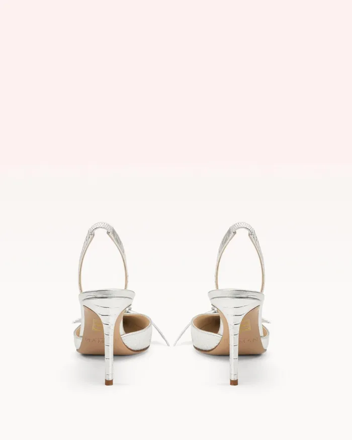 Clarita Slingback 85 Argento Argento Women Alexandre Birman Pumps