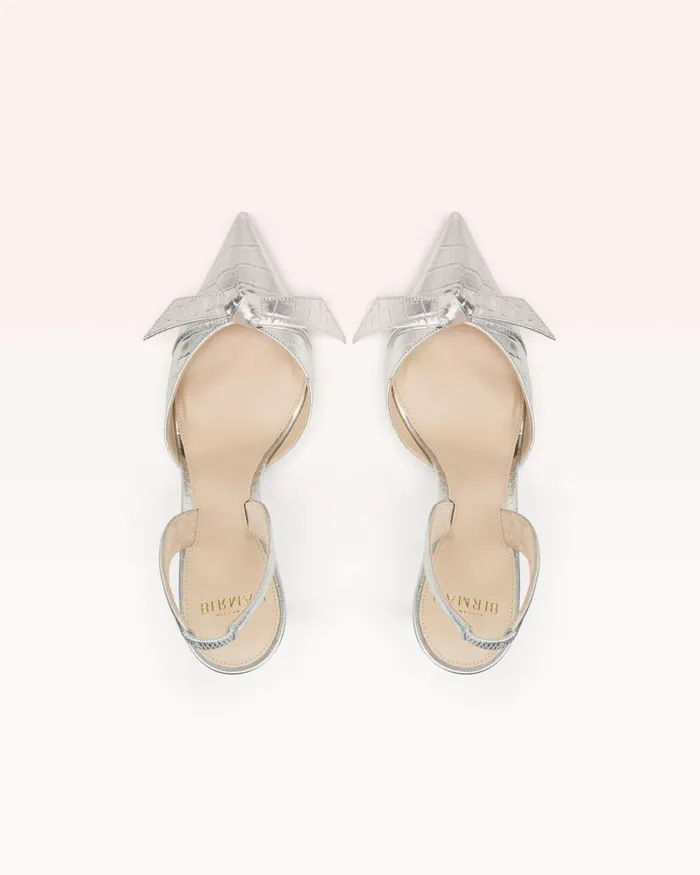 Clarita Slingback 85 Argento Argento Women Alexandre Birman Pumps