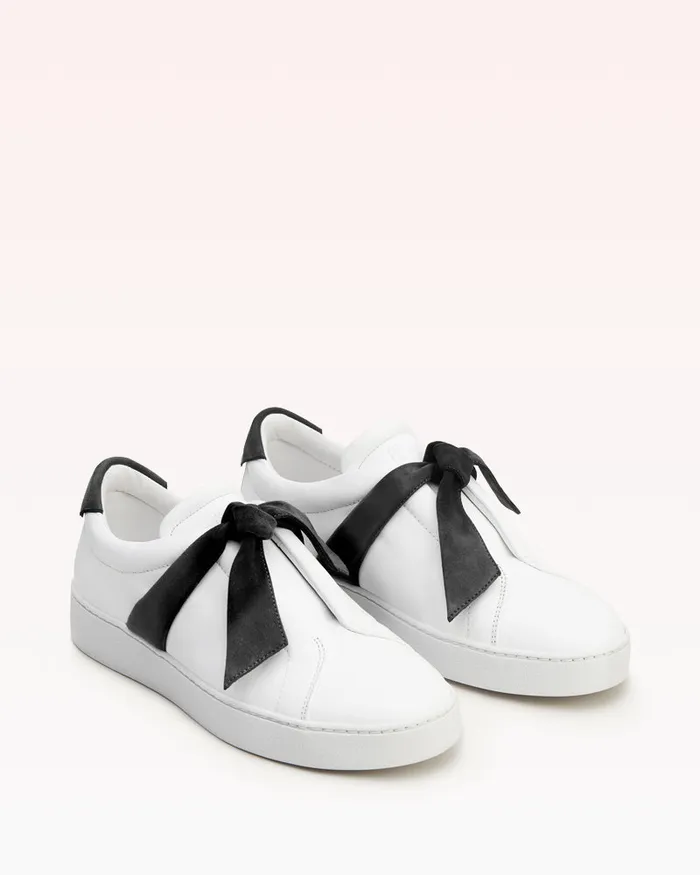 Clarita Sneaker Suede Black and White Luxury Sneakers For Casual Outfits 8211 Italian Made Shoes Black Women Alexandre Birman Sneakers