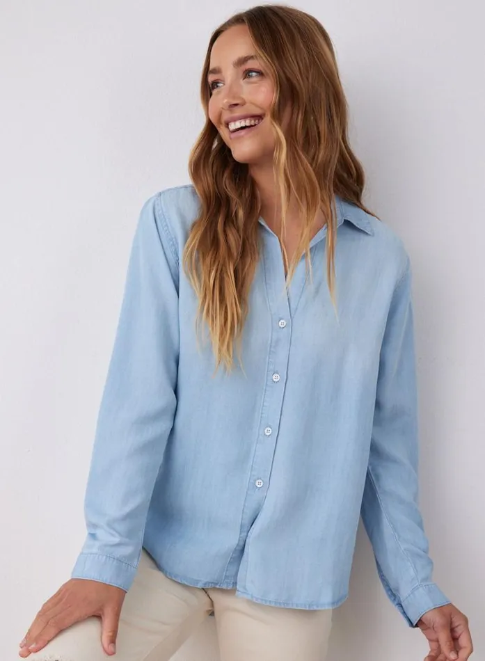 Classic Button Down 8211 Sunbleach Wash Women Bella Dahl Long Sleeve