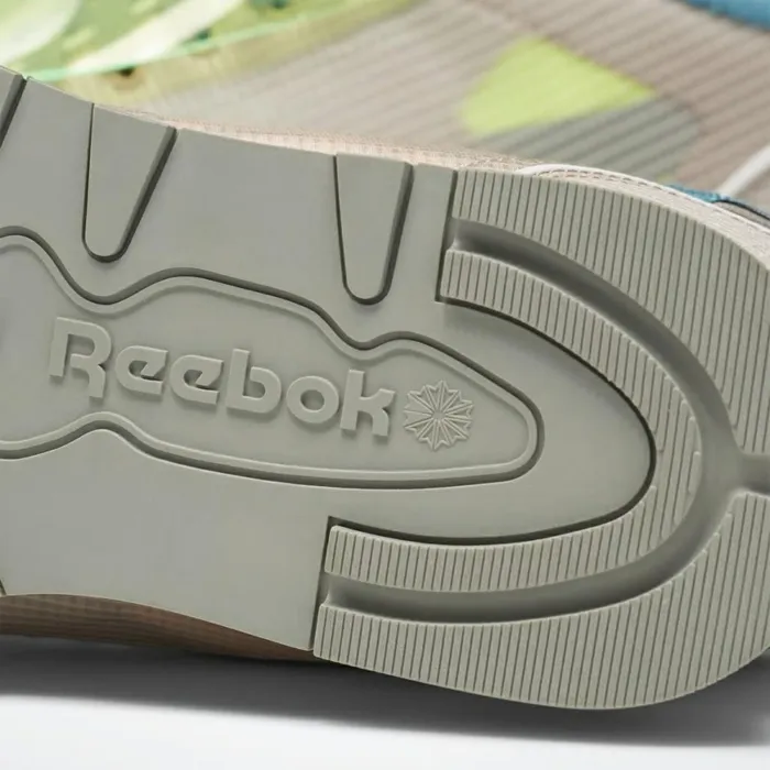 Classic Leather Mens Reebok Classic Leather ATI Shroud Shoes Buff Neon Lime Mineral Mist
