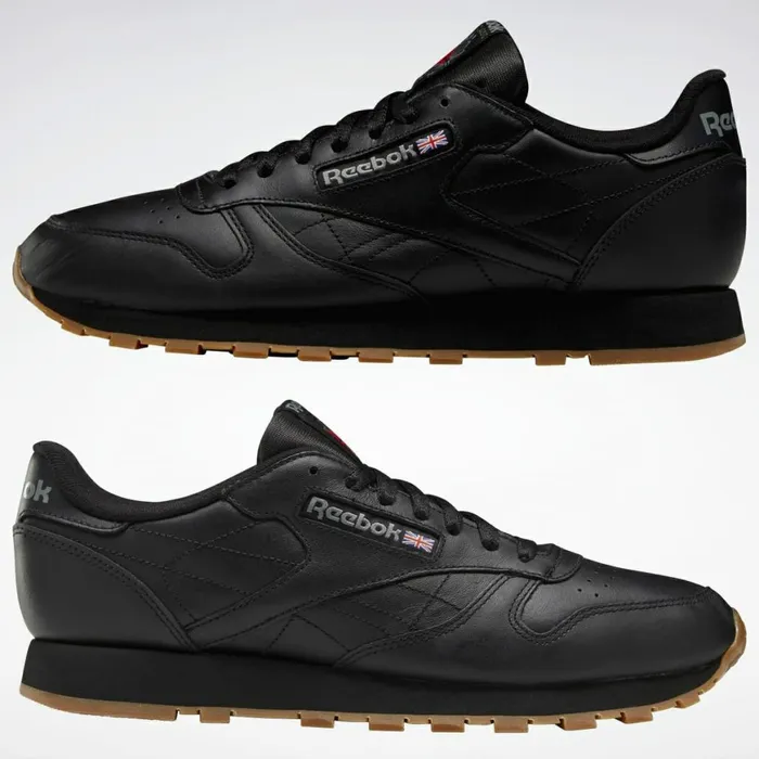 Classic Leather Mens Reebok Classic Leather Shoes Black Gum