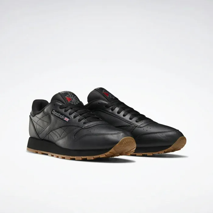 Classic Leather Mens Reebok Classic Leather Shoes Black Gum