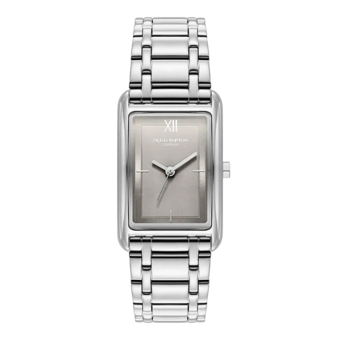 Classic Watches Women Olivia Burton 23mm Grove Dove Grey and Silver Bracelet Watch Classic Watches Women Olivia Burton 23mm Grove Dove Grey and Silver Bracelet Watch