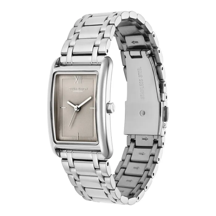 Classic Watches Women Olivia Burton 23mm Grove Dove Grey and Silver Bracelet Watch