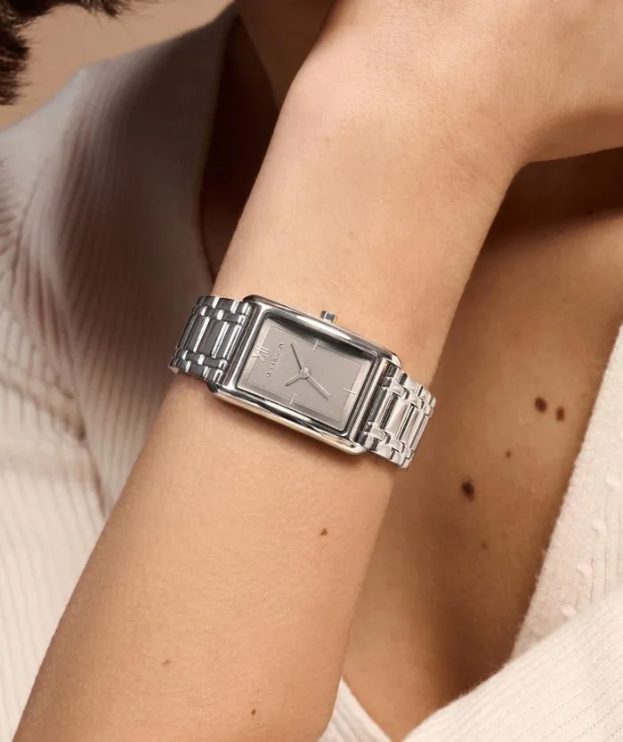 Classic Watches Women Olivia Burton 23mm Grove Dove Grey and Silver Bracelet Watch