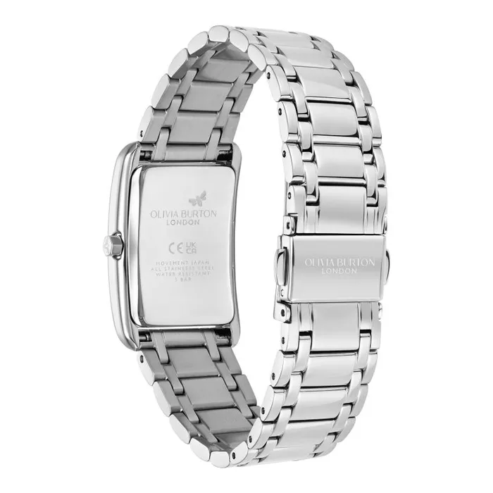 Classic Watches Women Olivia Burton 23mm Grove Dove Grey and Silver Bracelet Watch