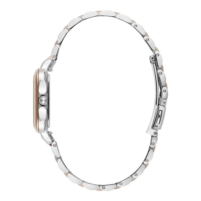 Classic Watches Women Olivia Burton 28mm Grosvenor White and Two Tone Bracelet Watch