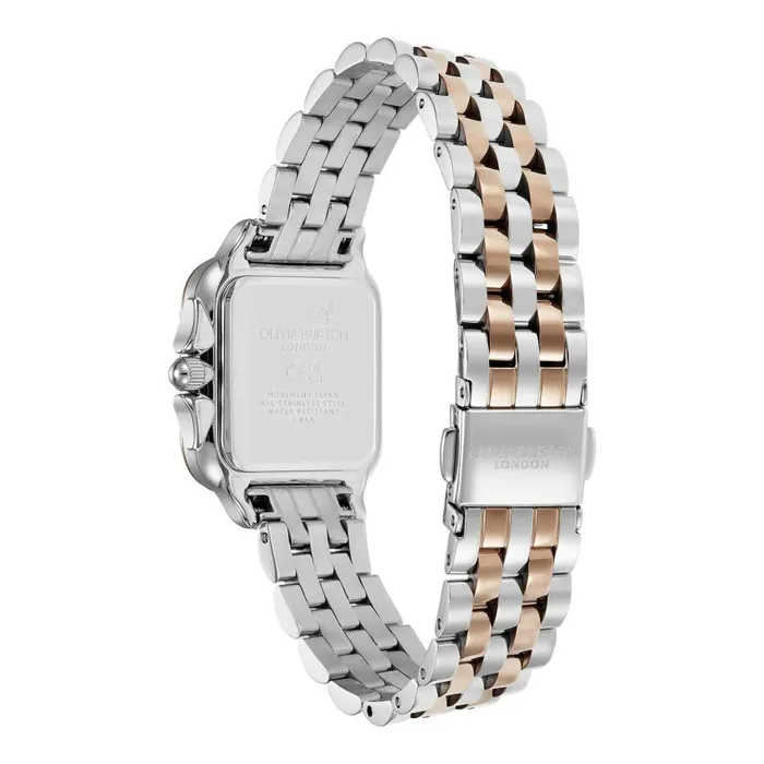 Classic Watches Women Olivia Burton 28mm Grosvenor White and Two Tone Bracelet Watch