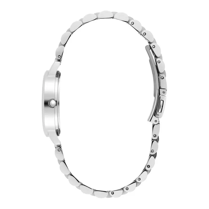 Classic Watches Women Olivia Burton 30mm White and Silver Bracelet Watch
