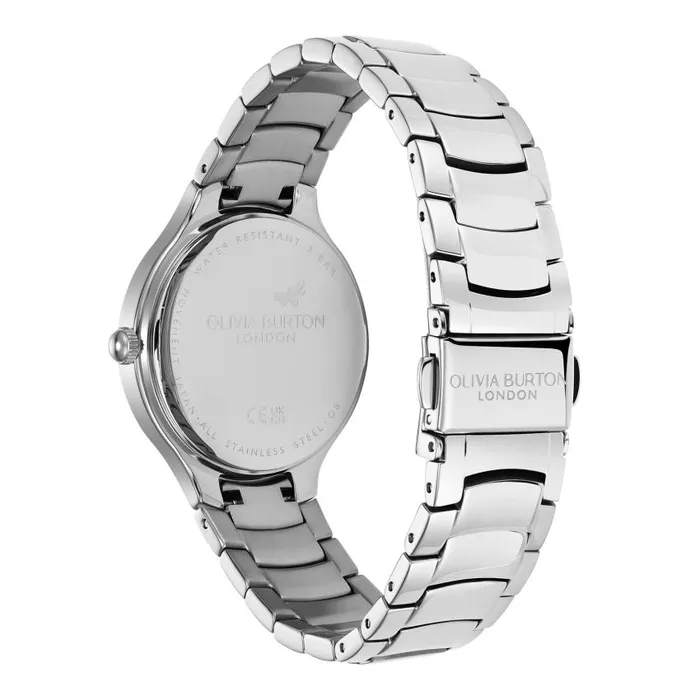 Classic Watches Women Olivia Burton 34mm Lea Light Blush and Silver Bracelet Watch
