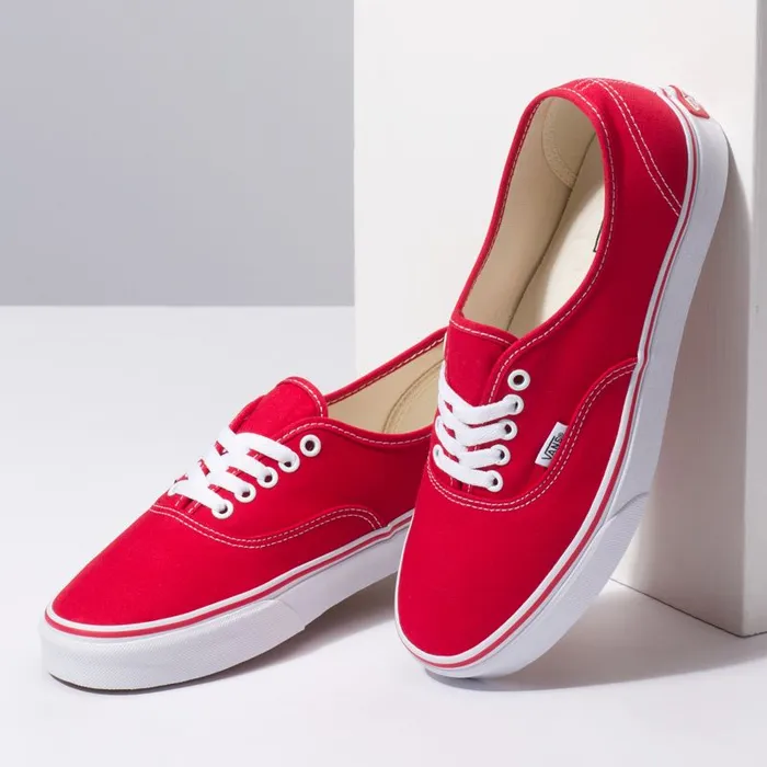 Classics Shoes Men Vans Authentic Red Classics Shoes Men Vans Authentic Red