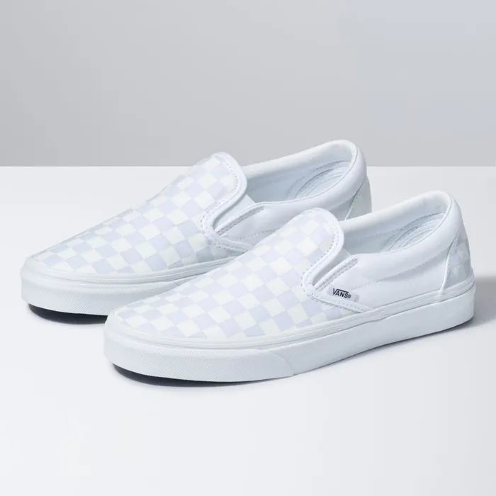 Classics Shoes Men Vans Checkerboard SlipOn True Whitetrue White