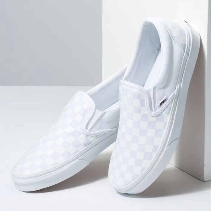Classics Shoes Men Vans Checkerboard SlipOn True Whitetrue White Classics Shoes Men Vans Checkerboard SlipOn True Whitetrue White