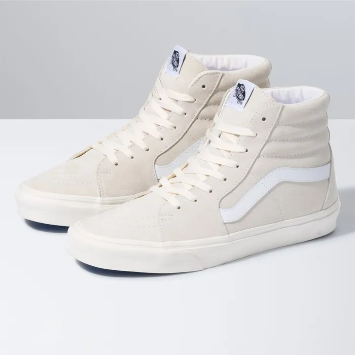 Classics Shoes Men Vans Pig Suede Sk8Hi Marshmallowtrue White