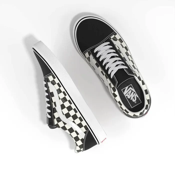 Classics Shoes Men Vans Primary Check Old Skool Blackwhite Classics Shoes Men Vans Primary Check Old Skool Blackwhite