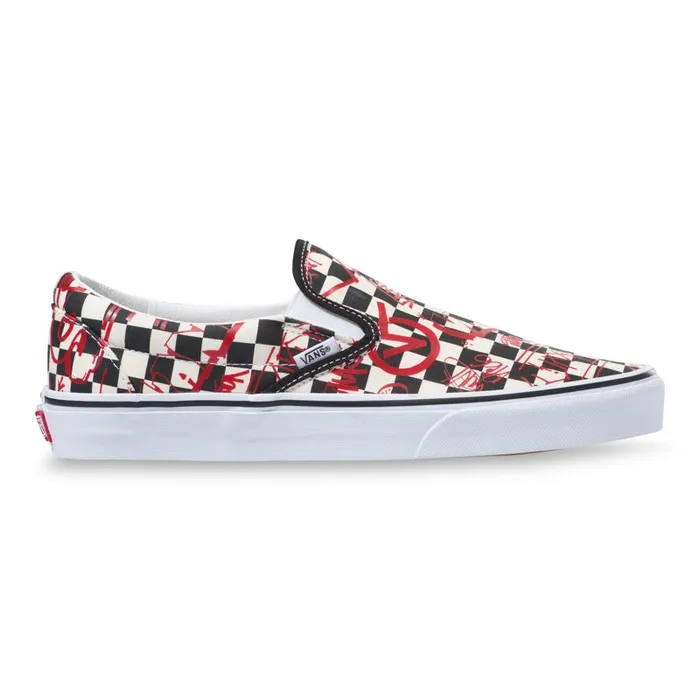 Classics Shoes MenWomen Vans Crew Classic SlipOn Checkerboardred Classics Shoes MenWomen Vans Crew Classic SlipOn Checkerboardred
