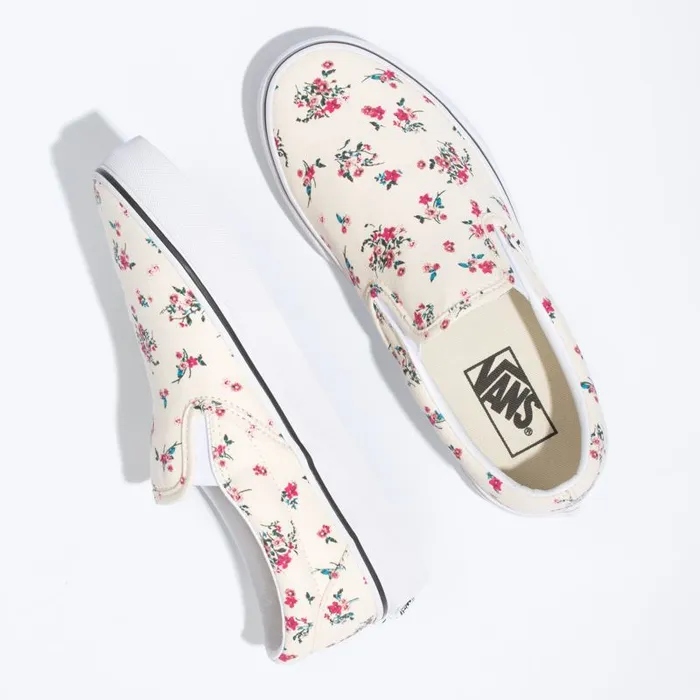 Classics Shoes MenWomen Vans Ditsy Floral Classic SlipOn Classic Whitetrue White Classics Shoes MenWomen Vans Ditsy Floral Classic SlipOn Classic Whitetrue White