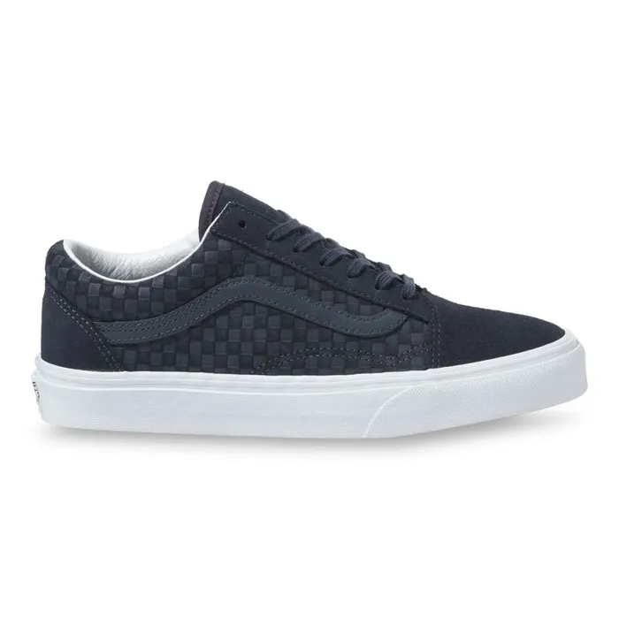 Classics Shoes MenWomen Vans Emboss Mini Check Old Skool India Inktrue White Classics Shoes MenWomen Vans Emboss Mini Check Old Skool India Inktrue White