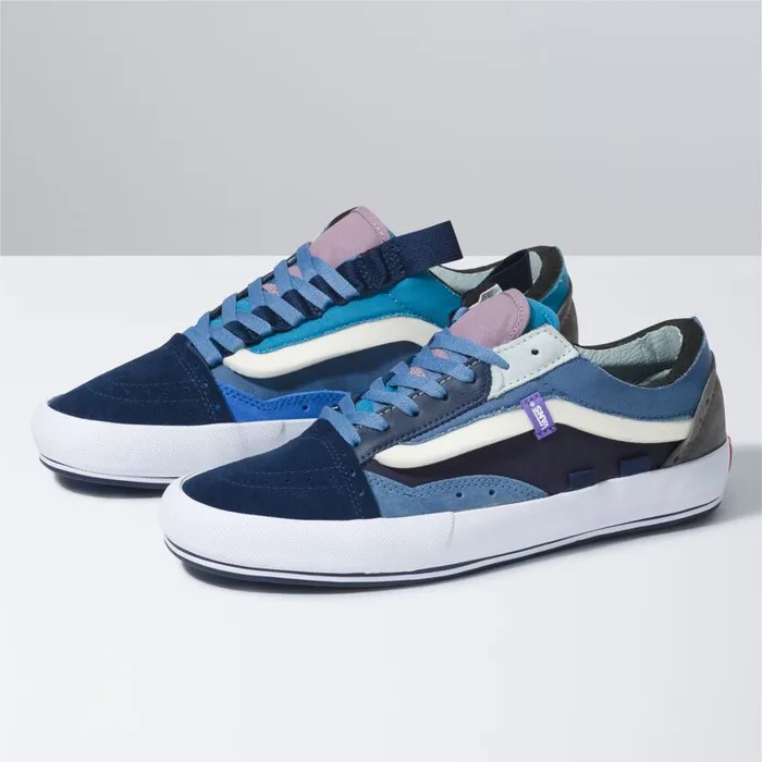 Classics Shoes MenWomen Vans Old Skool Cap Dress Bluescoronet Blue