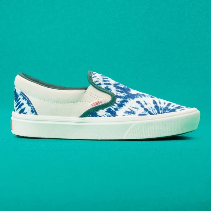 Classics Shoes MenWomen Vans TieDye Clash ComfyCush SlipOn Antique Whitebistro Green Classics Shoes MenWomen Vans TieDye Clash ComfyCush SlipOn Antique Whitebistro Green