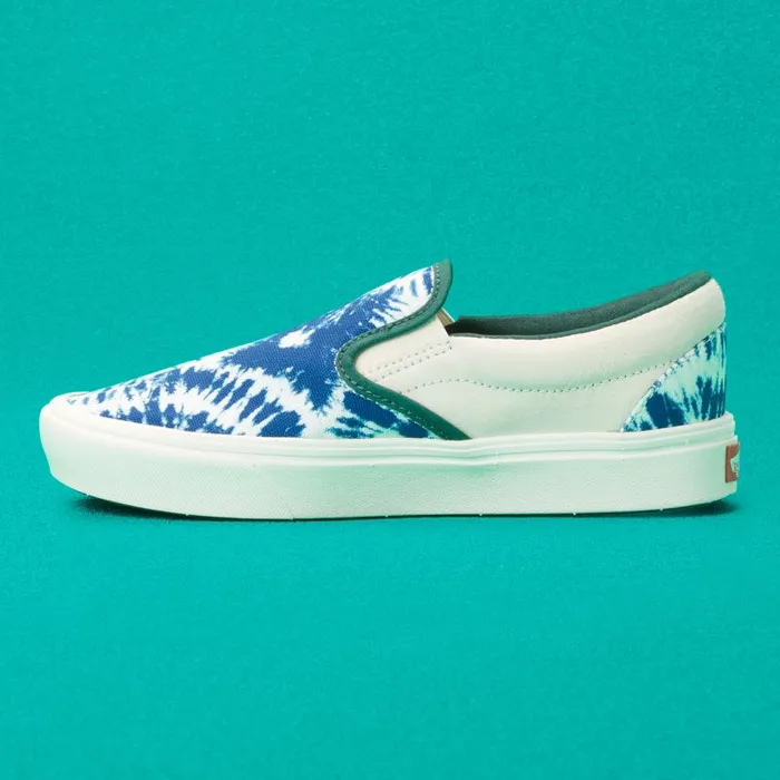 Classics Shoes MenWomen Vans TieDye Clash ComfyCush SlipOn Antique Whitebistro Green Classics Shoes MenWomen Vans TieDye Clash ComfyCush SlipOn Antique Whitebistro Green