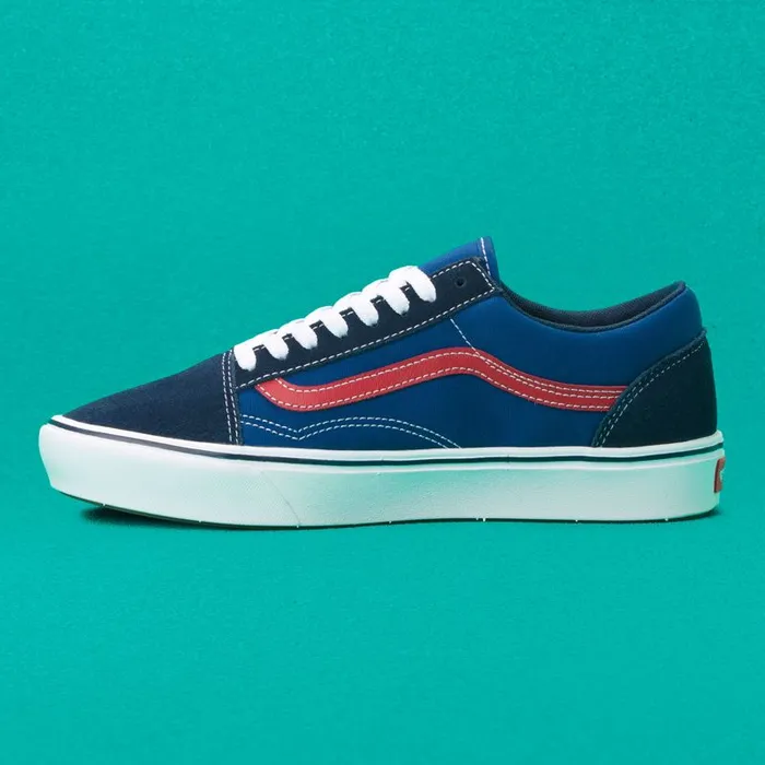 Classics Shoes MenWomen Vans TriTone ComfyCush Old Skool Dress Bluesbluered Classics Shoes MenWomen Vans TriTone ComfyCush Old Skool Dress Bluesbluered