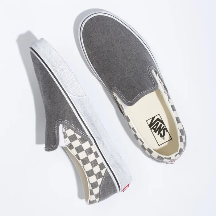 Classics Shoes MenWomen Vans Washed Classic SlipOn Asphalttrue White Classics Shoes MenWomen Vans Washed Classic SlipOn Asphalttrue White