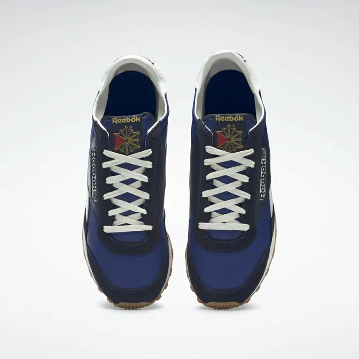 Classics Shoes MensWomens Reebok AZ II Shoes Classic Cobalt Vector Navy Classic White