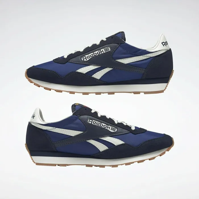 Classics Shoes MensWomens Reebok AZ II Shoes Classic Cobalt Vector Navy Classic White