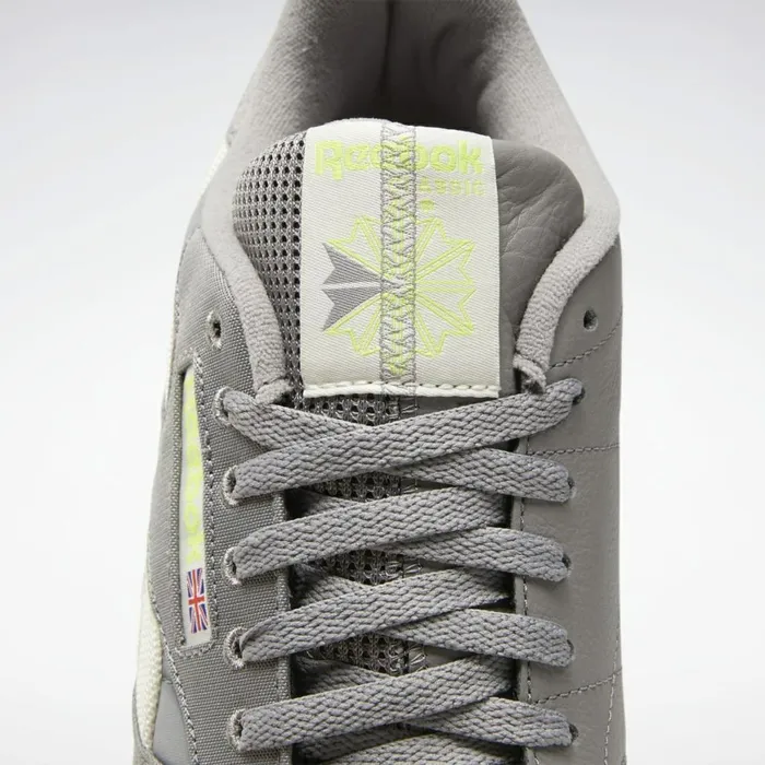 Classics Shoes MensWomens Reebok Classic Leather Shoes Grey Classic White Yellow Flare