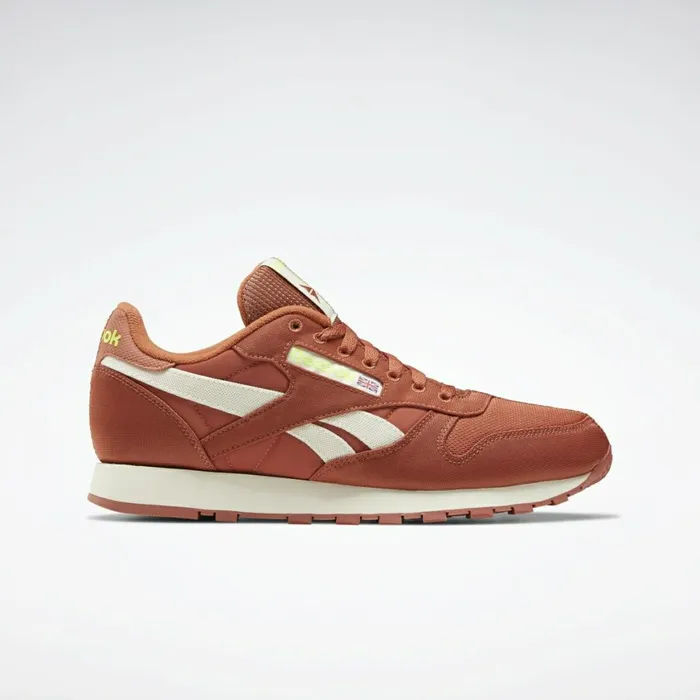 Classics Shoes MensWomens Reebok Classic Leather Shoes Orange Classic White Yellow Flare Classics Shoes MensWomens Reebok Classic Leather Shoes Orange Classic White Yellow Flare