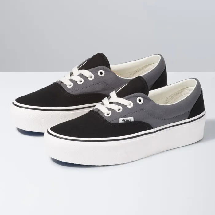 Classics Shoes Women Vans 2Tone Era Platform Blackpewter