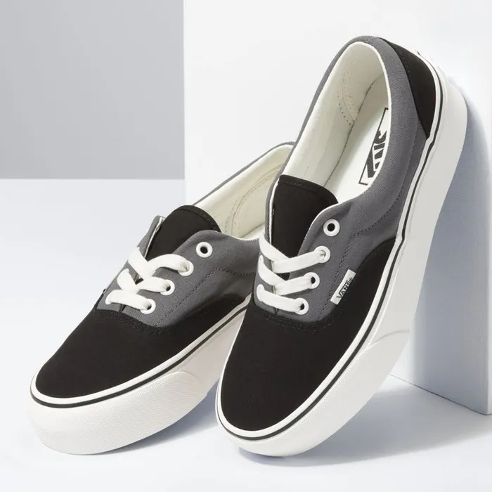 Classics Shoes Women Vans 2Tone Era Platform Blackpewter Classics Shoes Women Vans 2Tone Era Platform Blackpewter