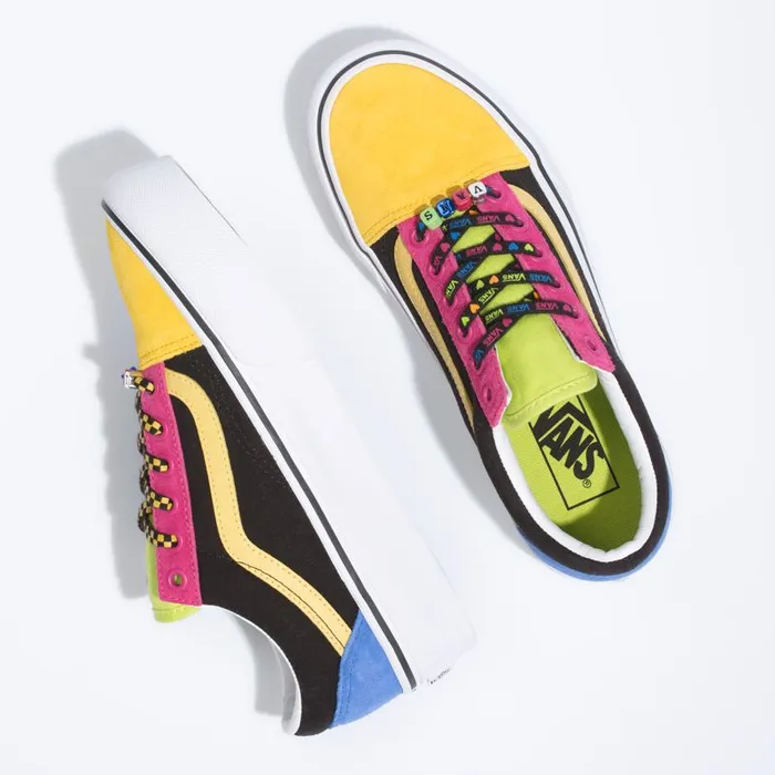 Classics Shoes Women Vans Beads Old Skool Platform Multitrue White Classics Shoes Women Vans Beads Old Skool Platform Multitrue White