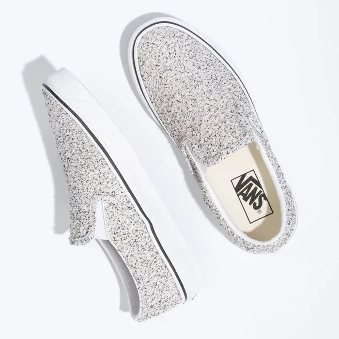 Classics Shoes Women Vans Boucle Classic SlipOn Speckletrue White Classics Shoes Women Vans Boucle Classic SlipOn Speckletrue White