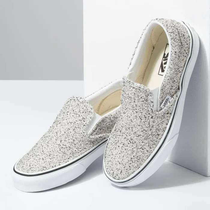 Classics Shoes Women Vans Boucle Classic SlipOn Speckletrue White Classics Shoes Women Vans Boucle Classic SlipOn Speckletrue White