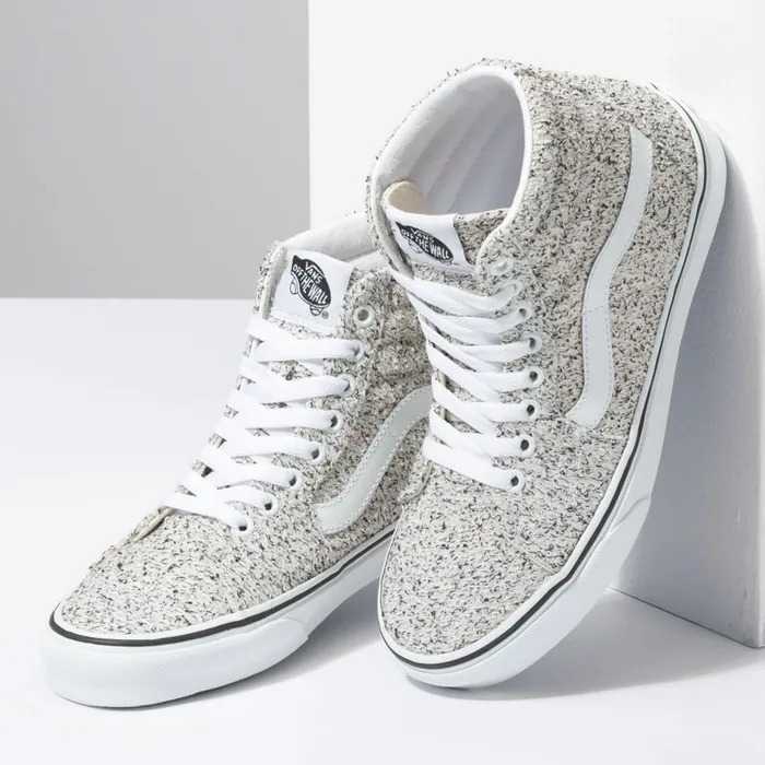 Classics Shoes Women Vans Boucle Sk8Hi Speckletrue White Classics Shoes Women Vans Boucle Sk8Hi Speckletrue White
